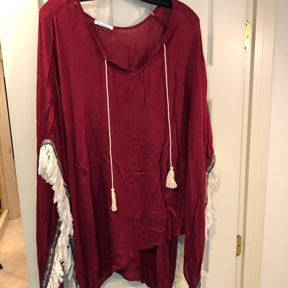 Red Poncho M/L